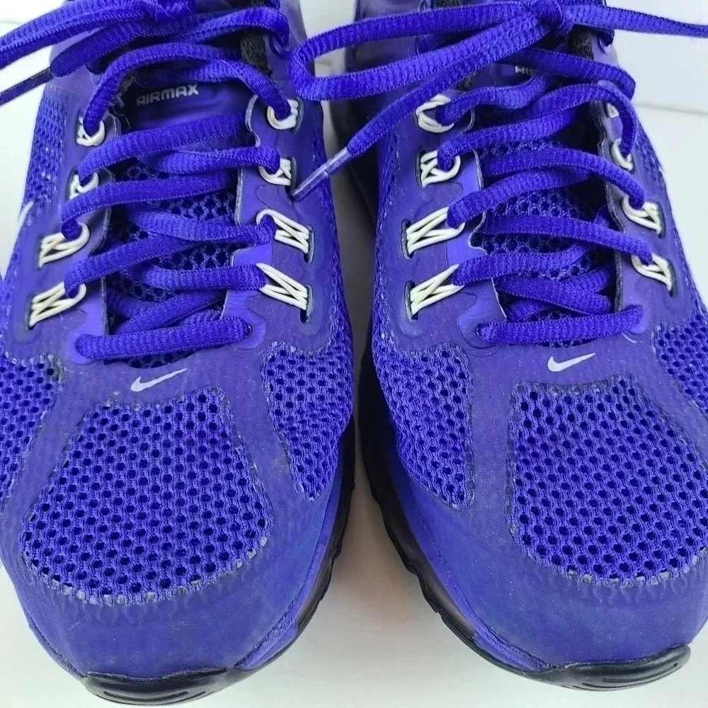 Nike big kids Air Max 2013 running shoes in hyper blue/white